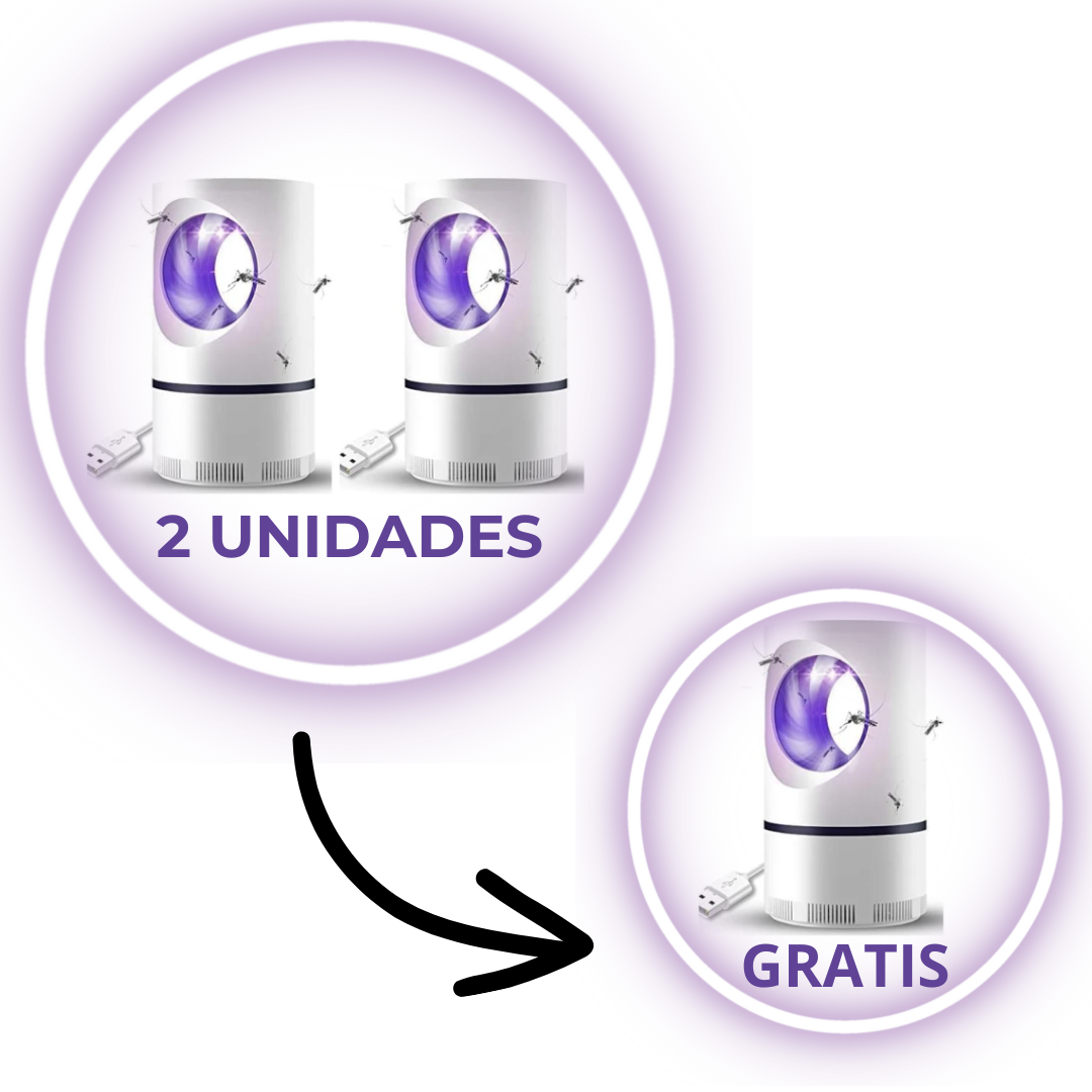 Lámpara Antimosquitos Ultravioleta con Sistema de Succión.
