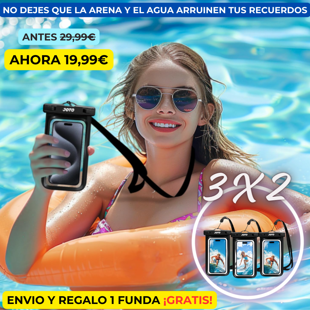 2 Fundas Sumergibles para Móviles + 1 ¡GRATIS!