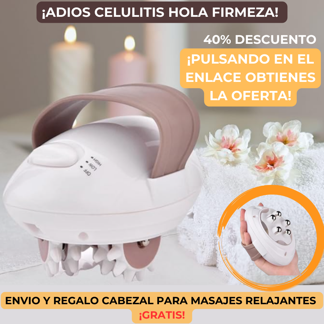 Masajeador Anticelulítico + Cabezal Masajes relajantes ¡GRATIS!