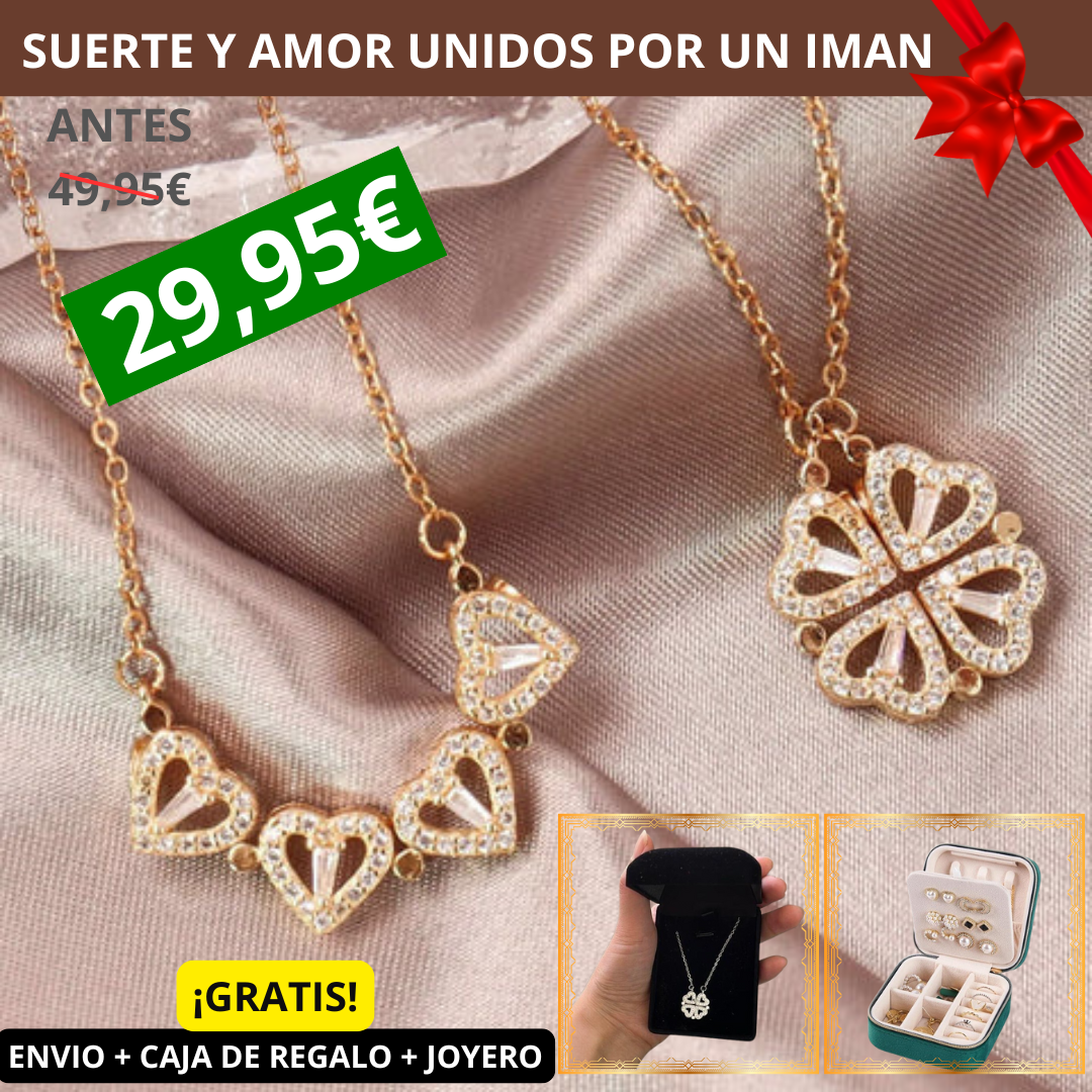 Colgante "Trébol de Corazones" ¡OFERTA NAVIDAD 40%!