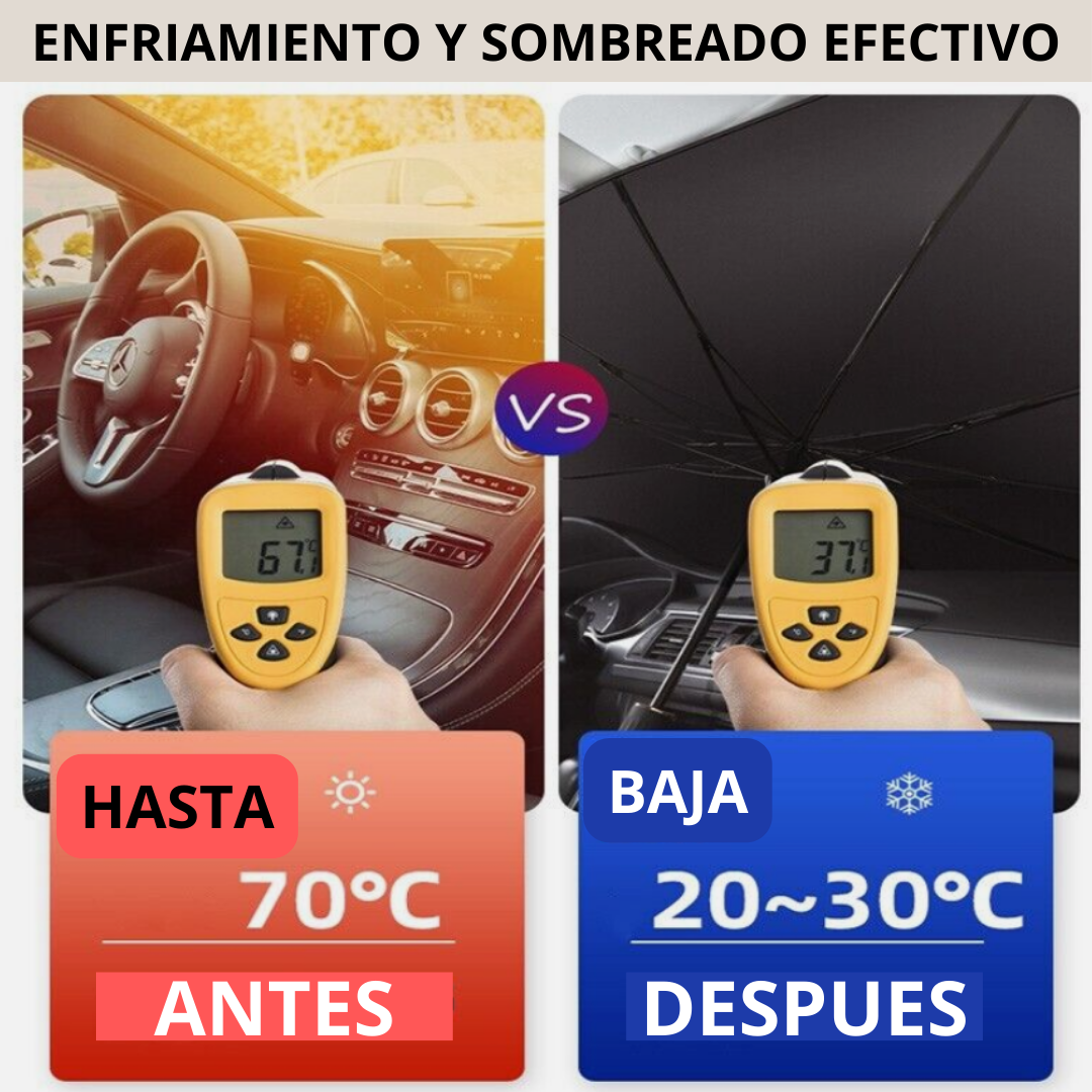 Para Sol Delantero  "Umbrella Car_Sun" ¡OFERTA VERANO 40%!